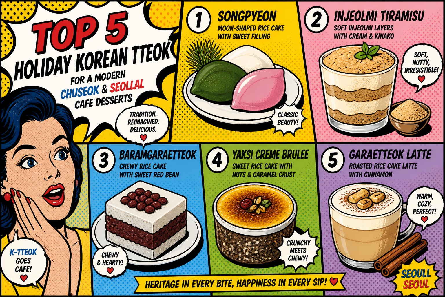 Top 5 Tteok for Holidays — Modern Chuseok, Seollal, to Cafe